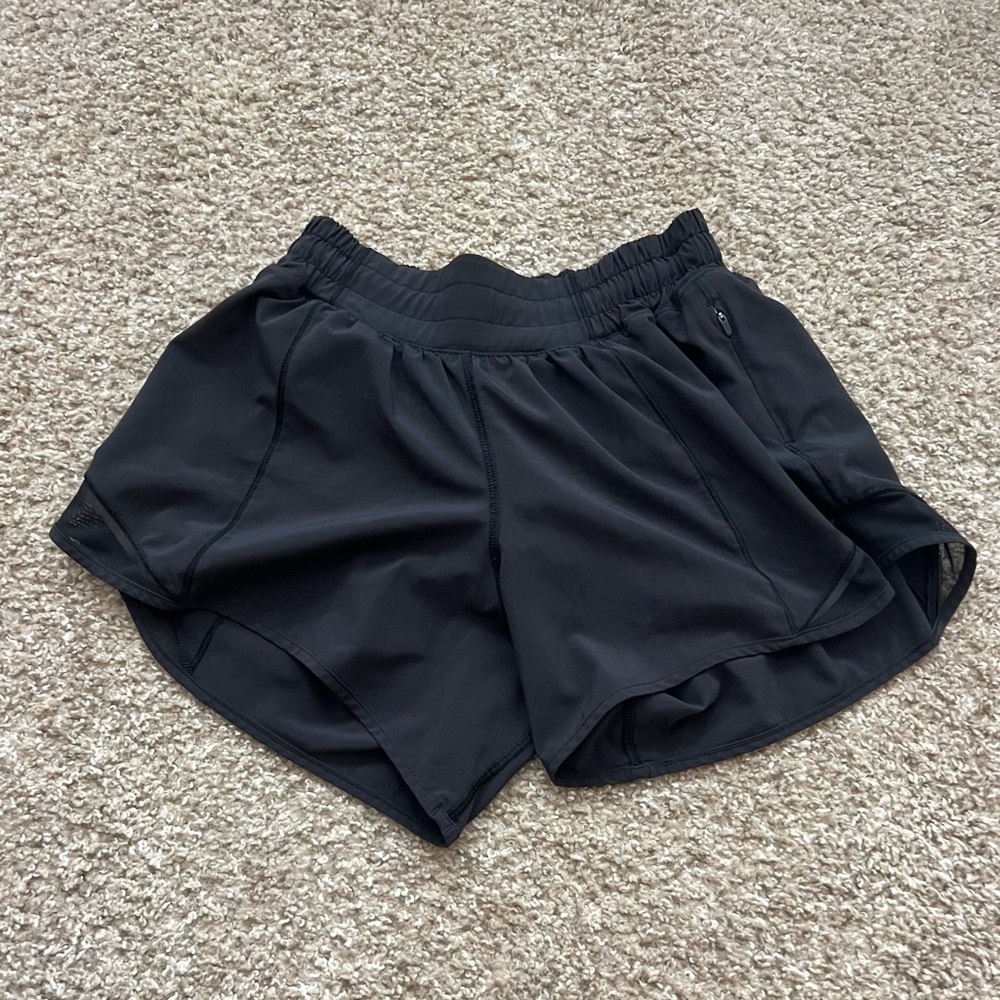 Lululemon black 4” shorts